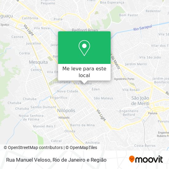 Rua Manuel Veloso mapa