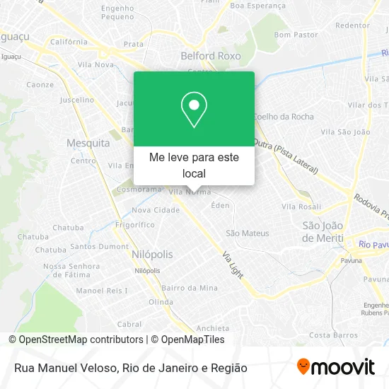 Rua Manuel Veloso mapa