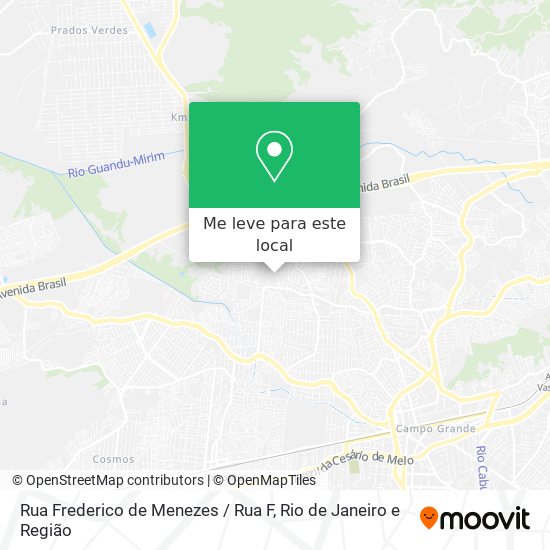 Rua Frederico de Menezes / Rua F mapa