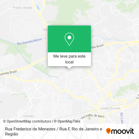 Rua Frederico de Menezes / Rua F mapa