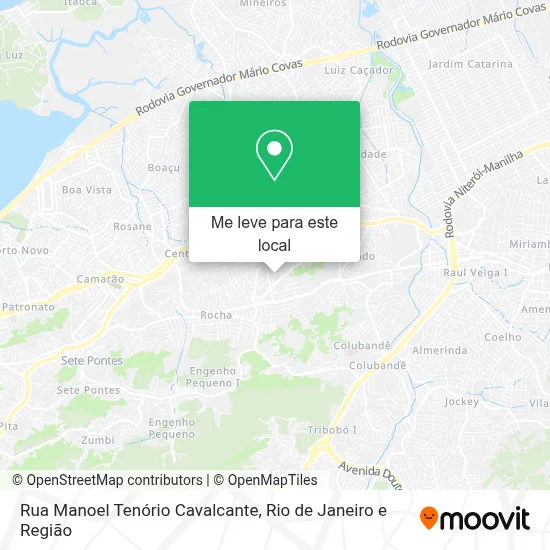Rua Manoel Tenório Cavalcante mapa
