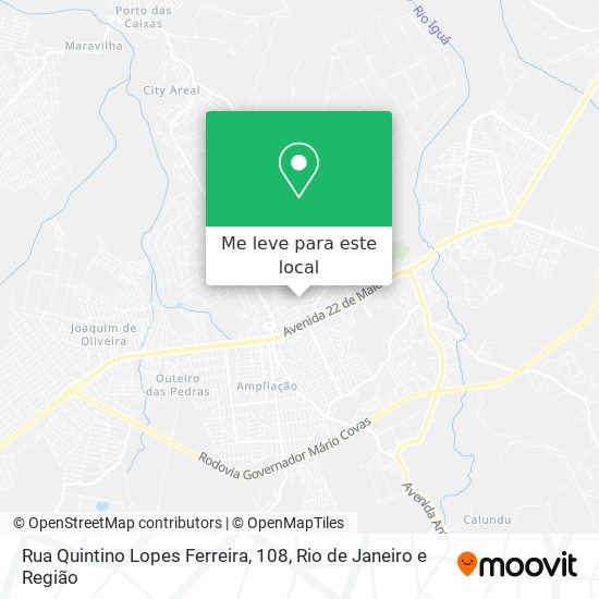 Rua Quintino Lopes Ferreira, 108 mapa