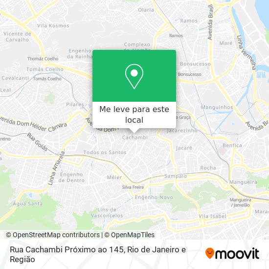 Rua Cachambi Próximo ao 145 mapa