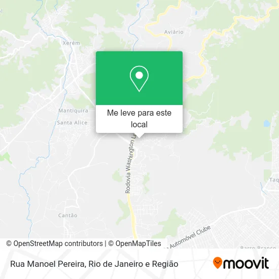 Rua Manoel Pereira mapa