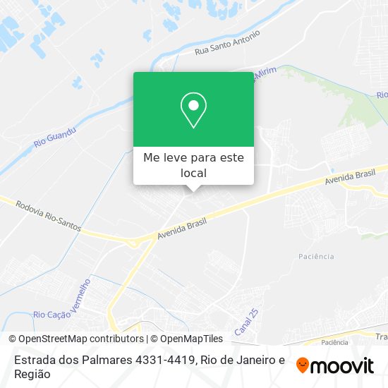 Estrada dos Palmares 4331-4419 mapa