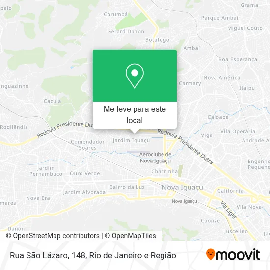 Rua São Lázaro, 148 mapa