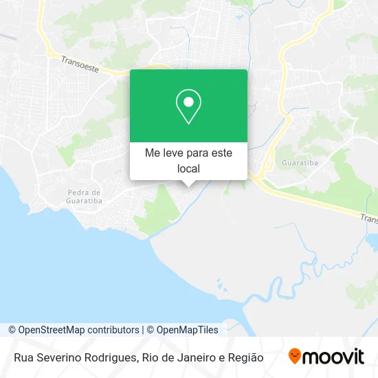 Rua Severino Rodrigues mapa