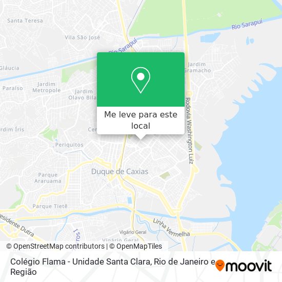 Colégio Flama - Unidade Santa Clara mapa