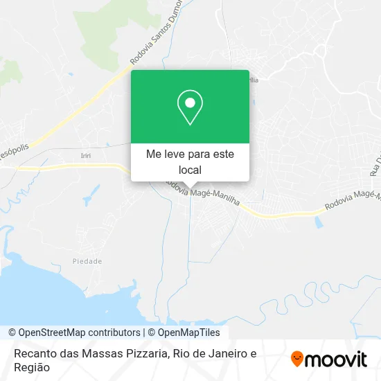 Recanto das Massas Pizzaria mapa