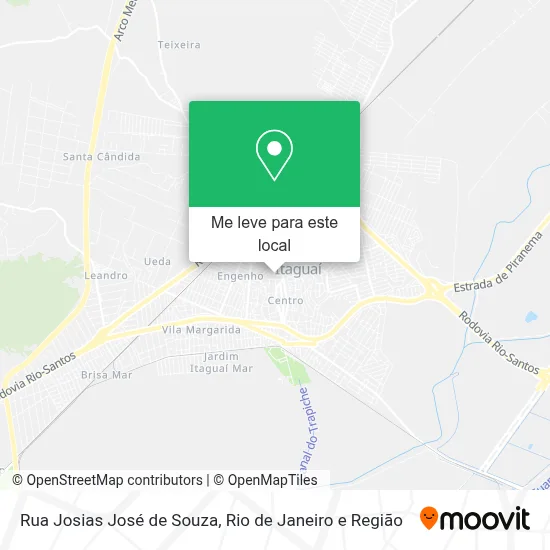 Rua Josias José de Souza mapa