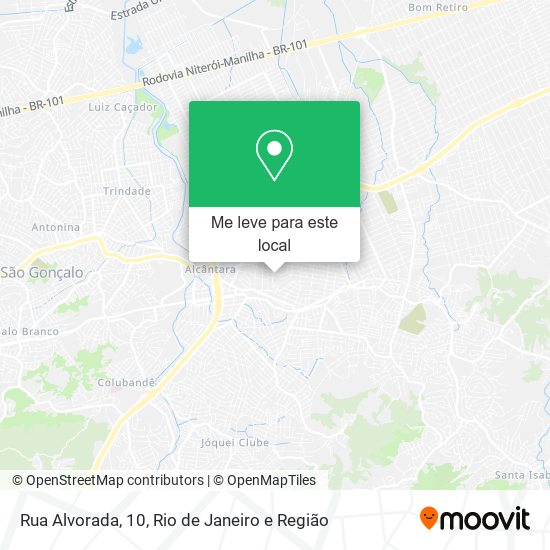Rua Alvorada, 10 mapa