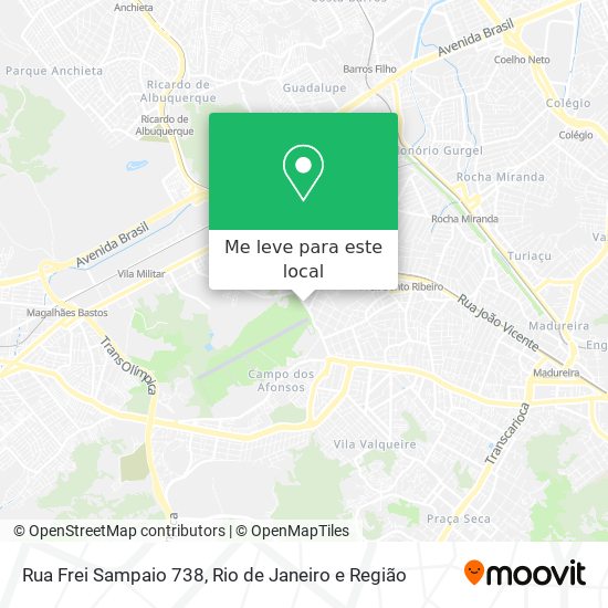 Rua Frei Sampaio 738 mapa
