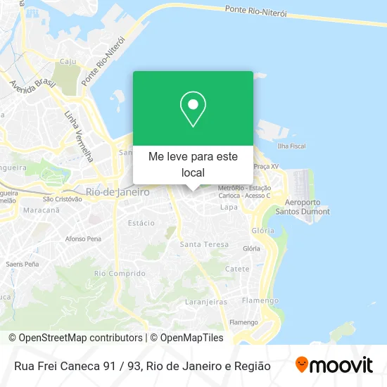 Rua Frei Caneca 91 / 93 mapa