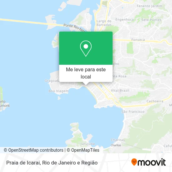Praia de Icarai mapa