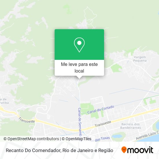 Recanto Do Comendador mapa