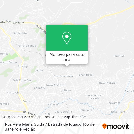 Rua Vera Maria Guida / Estrada de Iguaçu mapa