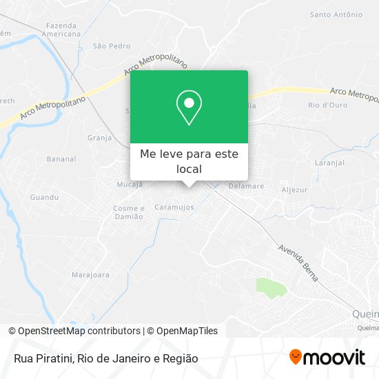 Rua Piratini mapa