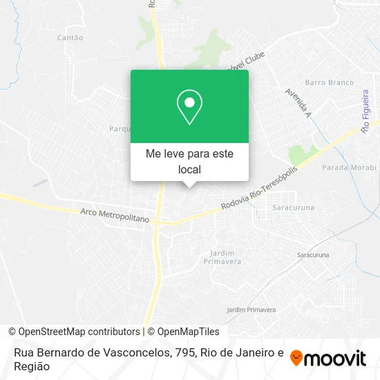 Rua Bernardo de Vasconcelos, 795 mapa