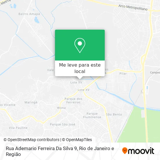 Rua Ademario Ferreira Da Silva 9 mapa