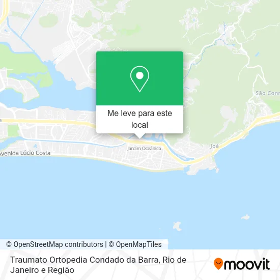 Traumato Ortopedia Condado da Barra mapa