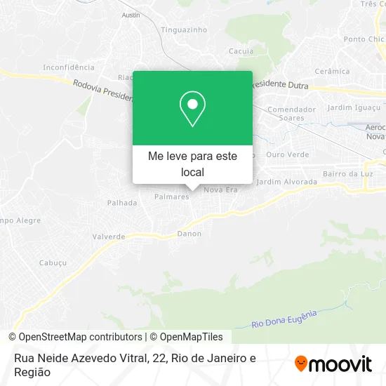 Rua Neide Azevedo Vitral, 22 mapa