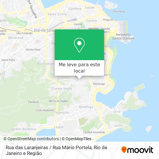 Rua das Laranjeiras / Rua Mário Portela mapa