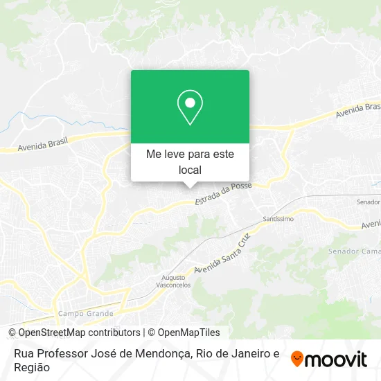 Rua Professor José de Mendonça mapa