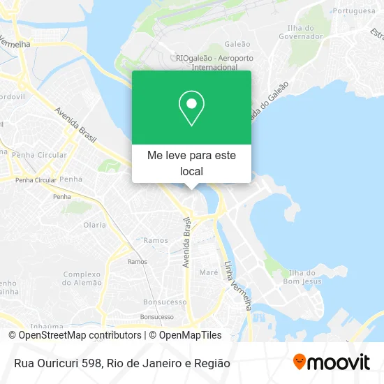 Rua Ouricuri 598 mapa