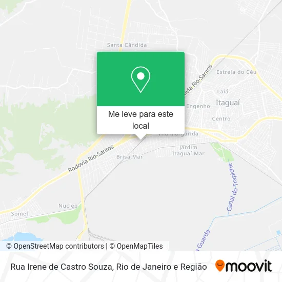 Rua Irene de Castro Souza mapa