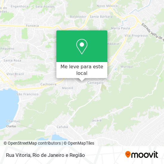 Rua Vitoria mapa