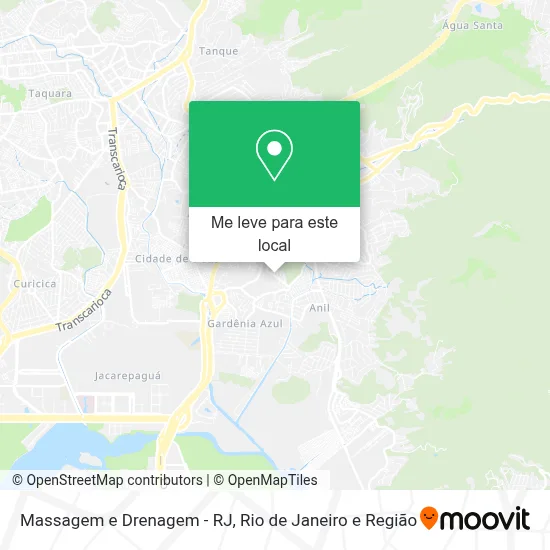 Massagem e Drenagem - RJ mapa