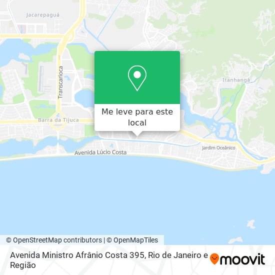Avenida Ministro Afrânio Costa 395 mapa