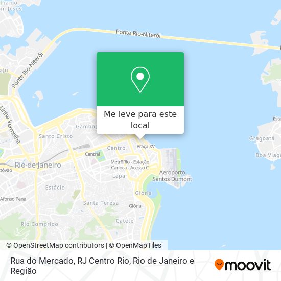 Rua do Mercado, RJ Centro Rio mapa