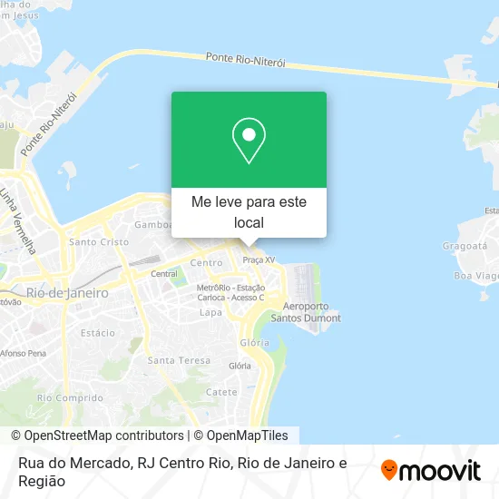 Rua do Mercado, RJ Centro Rio mapa