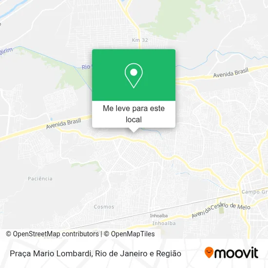 Praça Mario Lombardi mapa