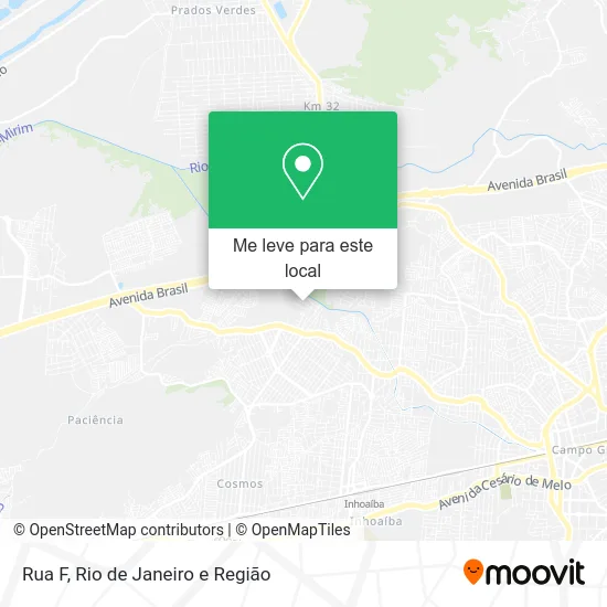 Rua F mapa
