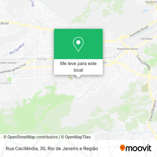 Rua Cacilândia, 30 mapa