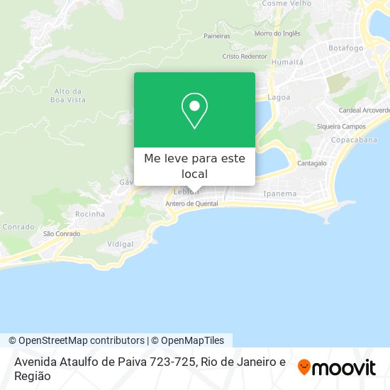 Avenida Ataulfo de Paiva 723-725 mapa