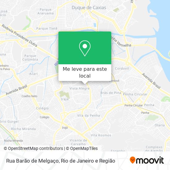 Rua Barão de Melgaço mapa