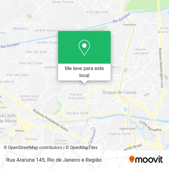 Rua Araruna 145 mapa