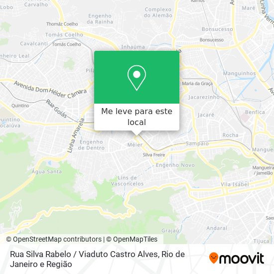 Rua Silva Rabelo / Viaduto Castro Alves mapa