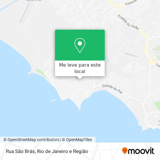 Rua São Brás mapa
