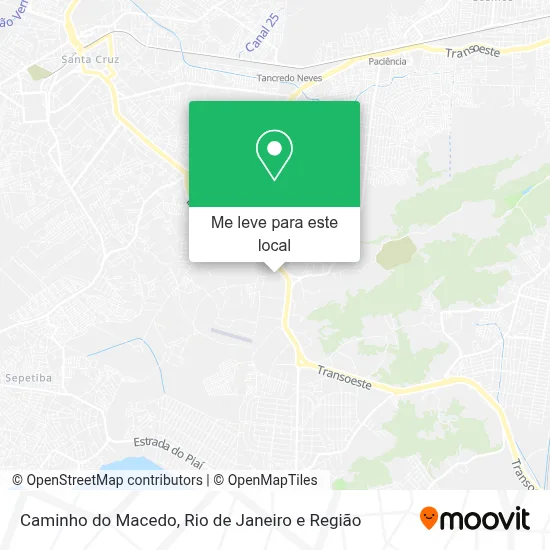 Caminho do Macedo mapa
