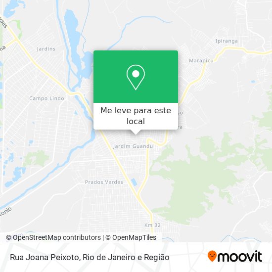 Rua Joana Peixoto mapa