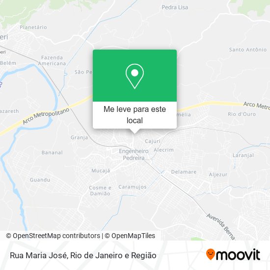 Rua Maria José mapa