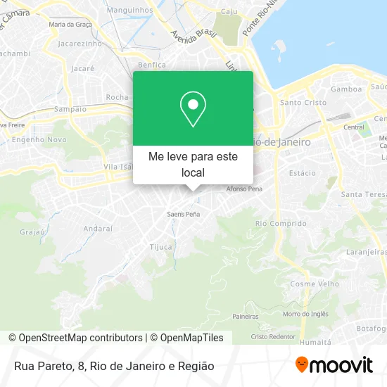 Rua Pareto, 8 mapa