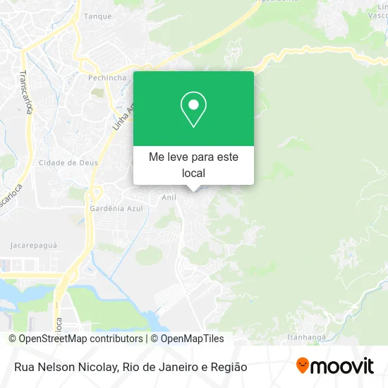 Rua Nelson Nicolay mapa