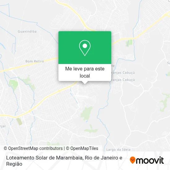 Loteamento Solar de Marambaia mapa