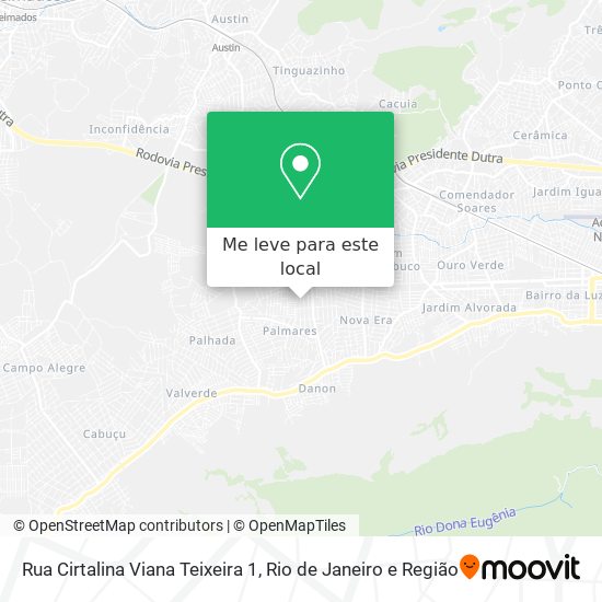 Rua Cirtalina Viana Teixeira 1 mapa