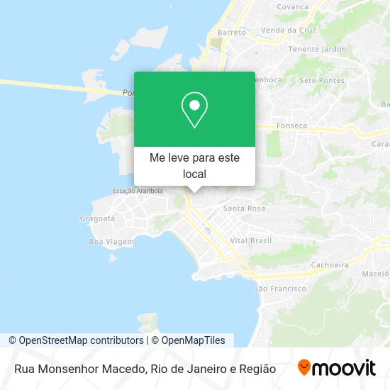 Rua Monsenhor Macedo mapa